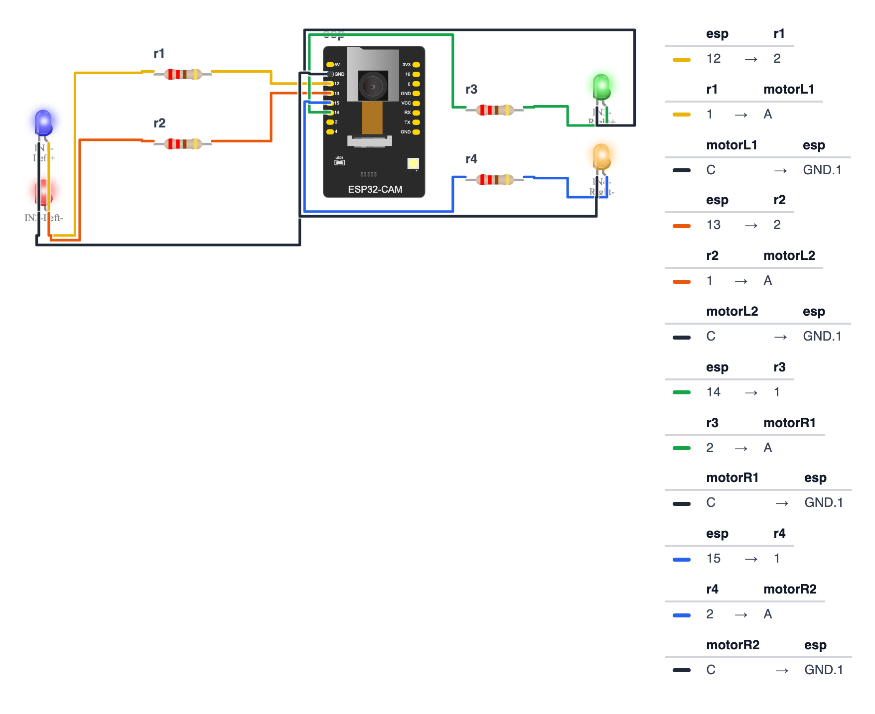 Wiring for FPV Ground Rover — Drive by Live Camera From