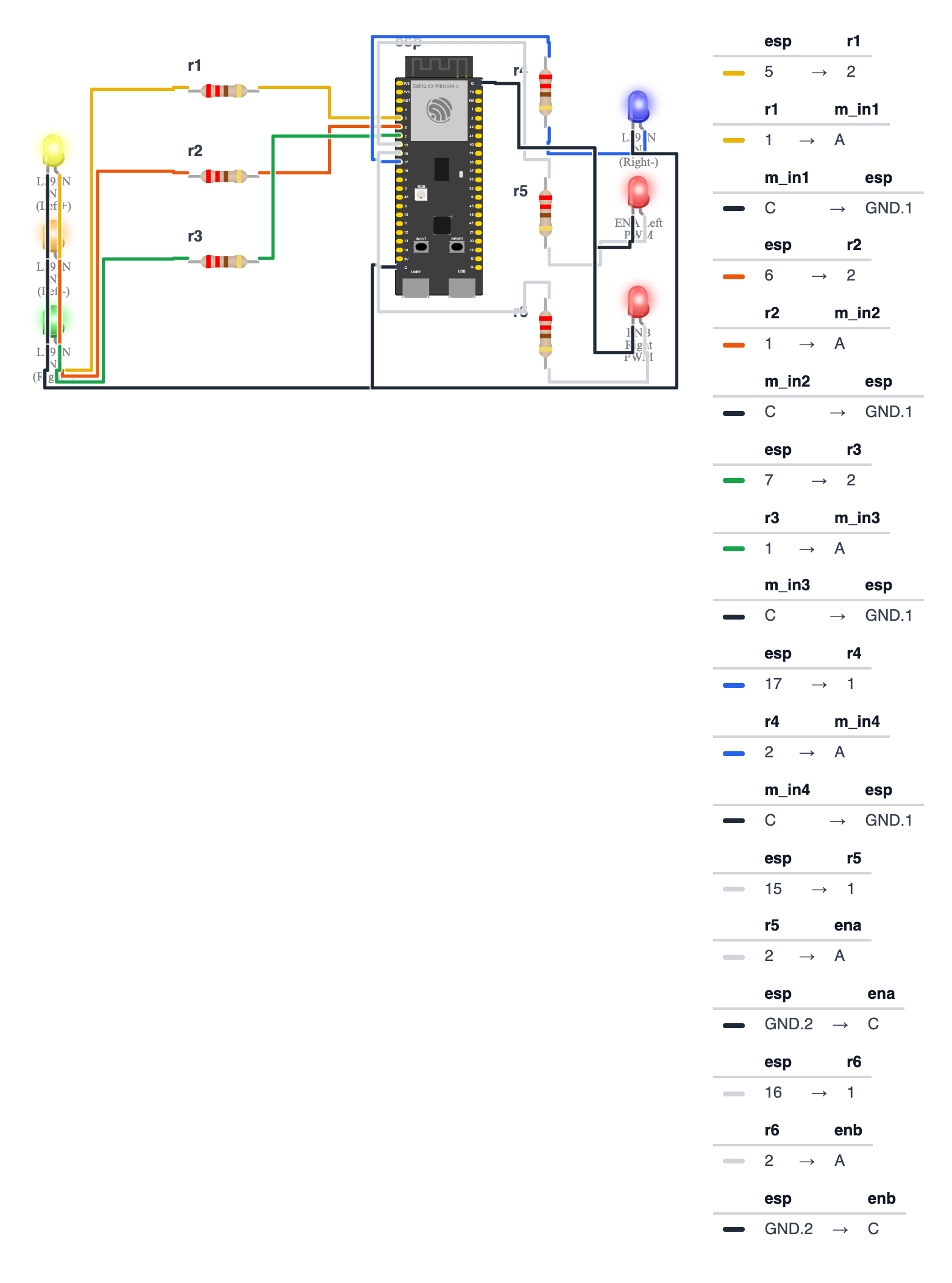 Wiring for WiFi RC Car — Control From Your Phone, No App
